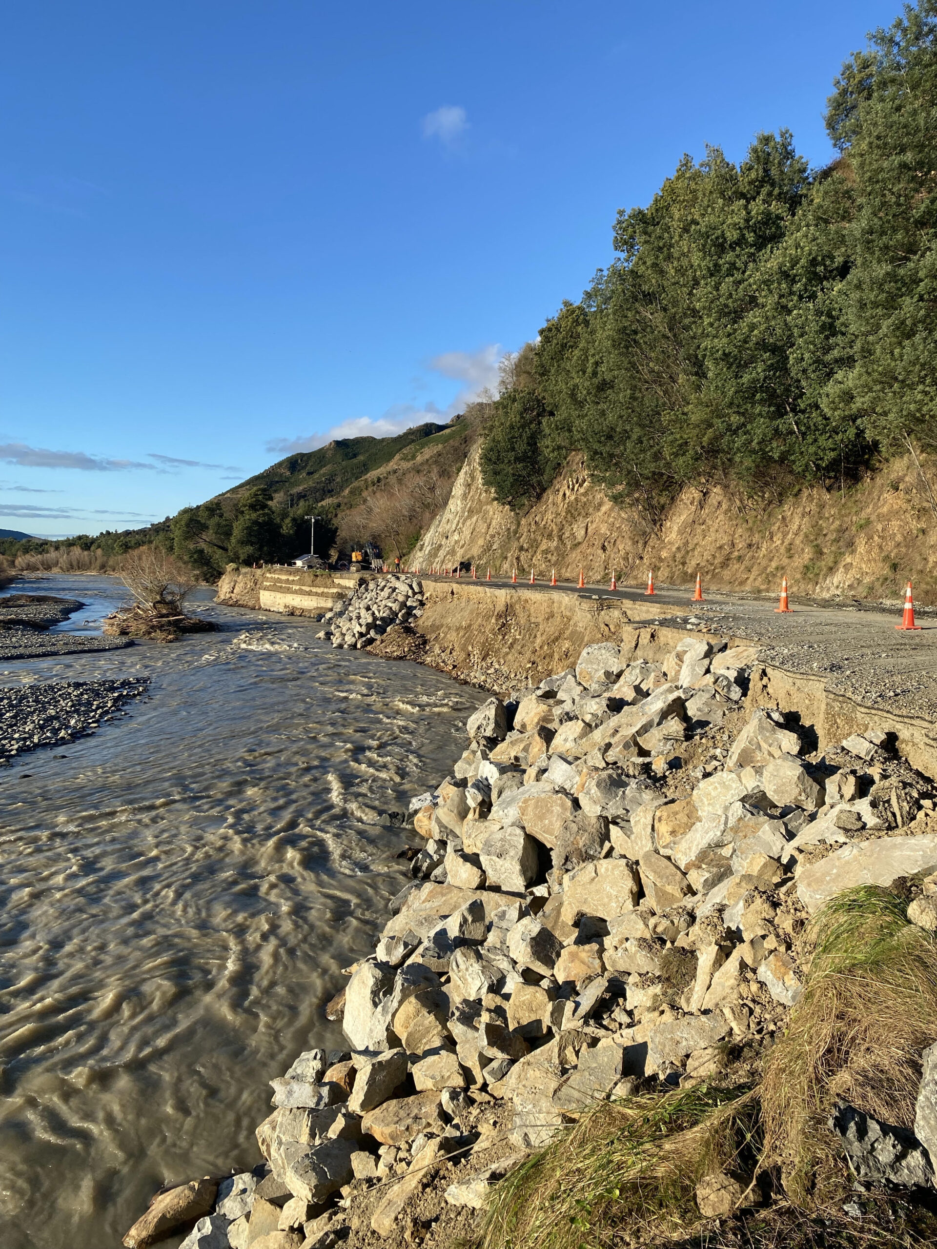 State Highway 1 South of Kaikoura Could Reopen Tuesday After Flood Damage Repairs